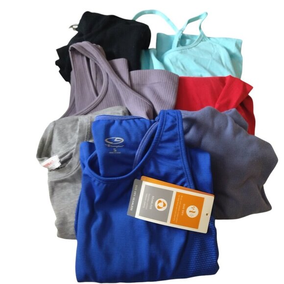 Lot of 7 Women's Small Short Sleeve/Tank Assorted Everyday Casual Shirts (L75) - Picture 1 of 8